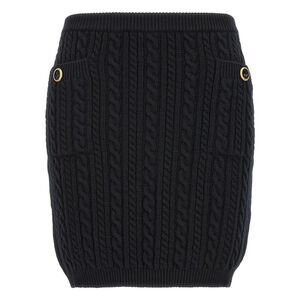 Alessandra Rich Women's Button Skirt